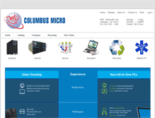 Tablet Screenshot of columbusmicro.com